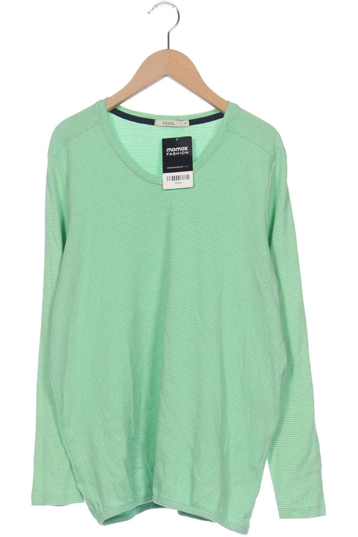 

Cecil Damen Langarmshirt, hellgrün, Gr. 38