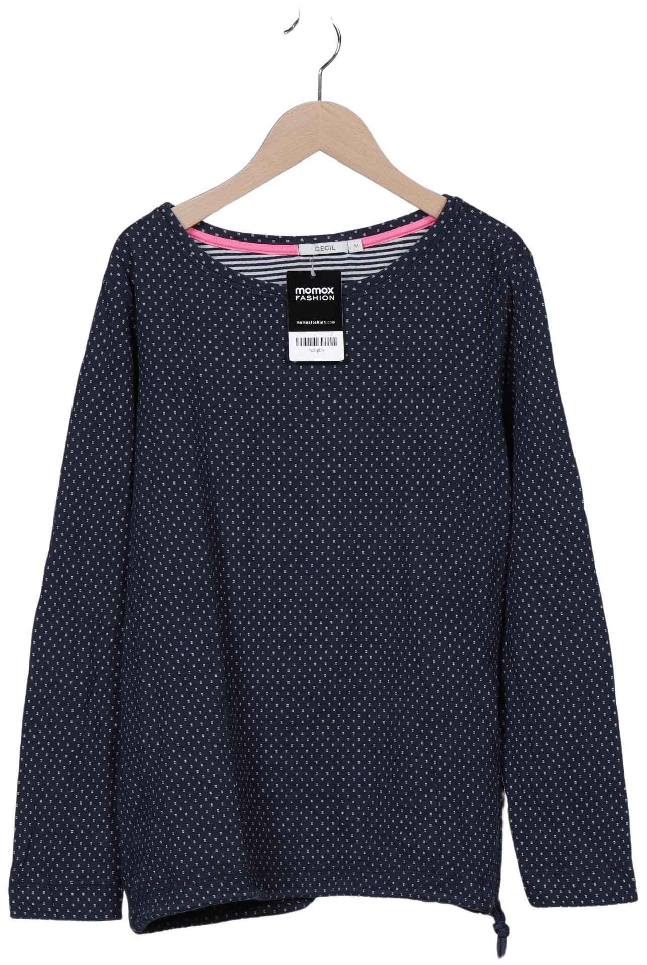 

Cecil Damen Langarmshirt, marineblau, Gr. 38