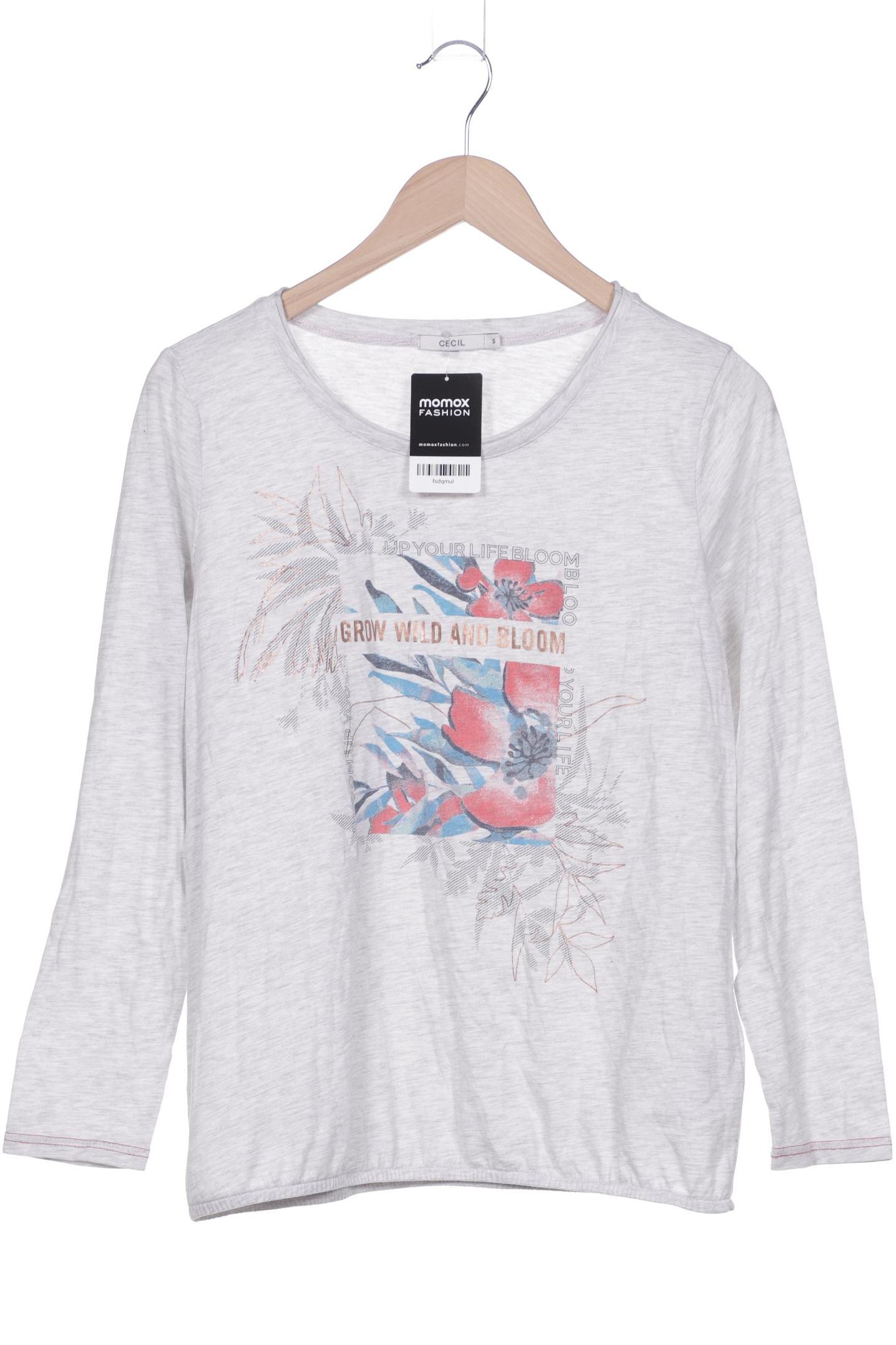 

Cecil Damen Langarmshirt, grau, Gr. 36
