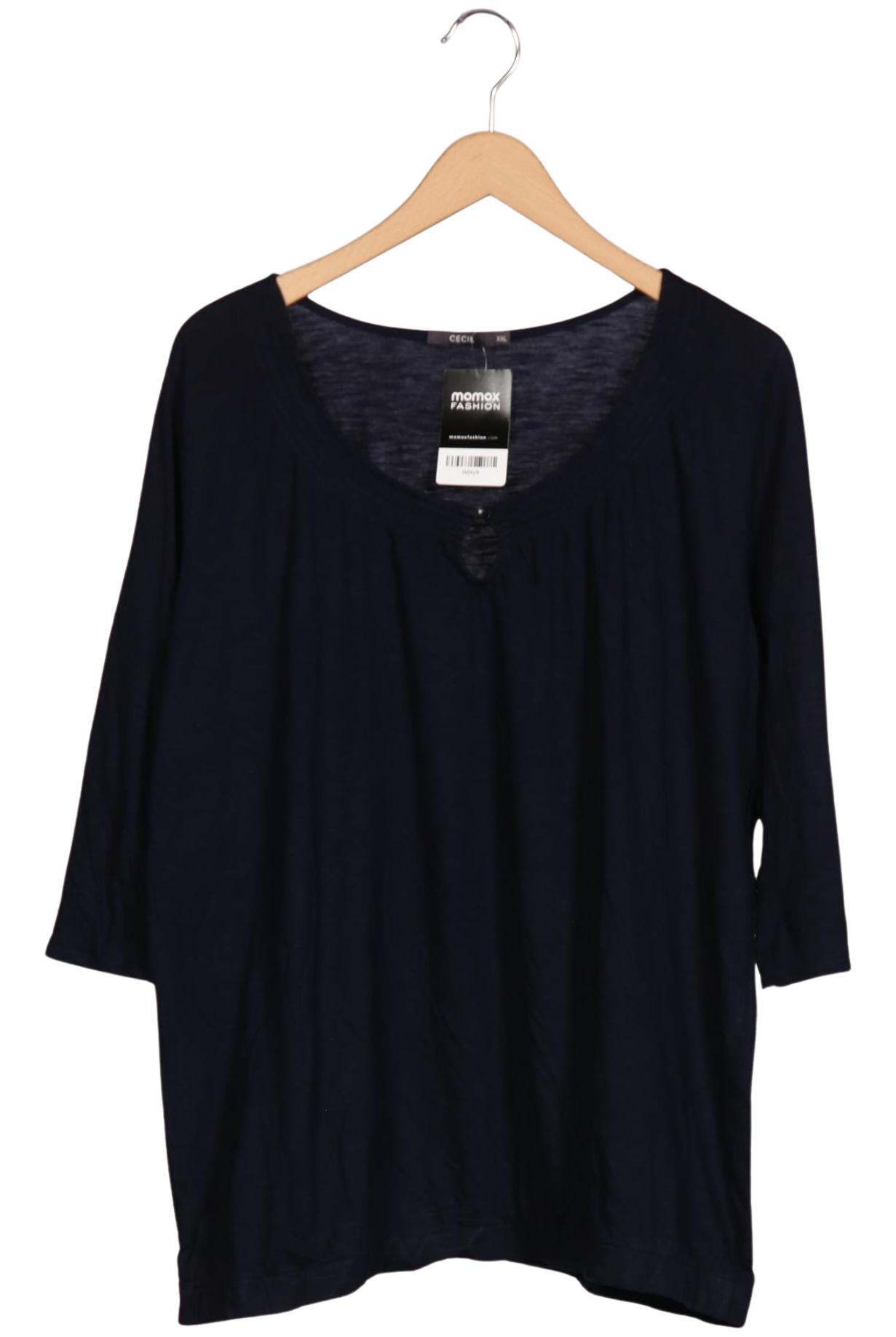

Cecil Damen Langarmshirt, marineblau, Gr. 46
