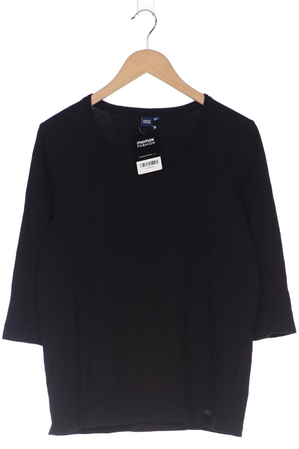 

Cecil Damen Langarmshirt, schwarz, Gr. 46