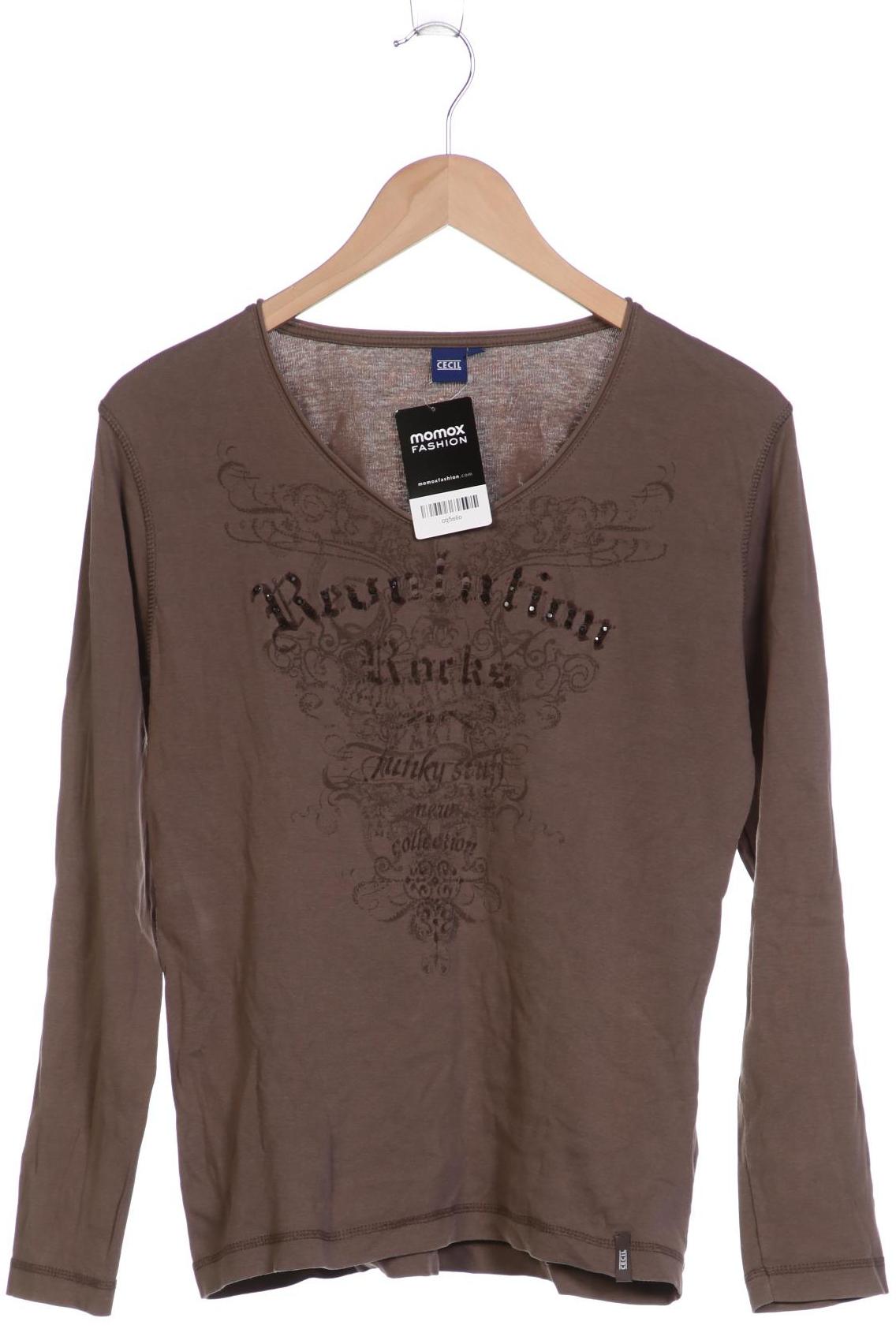 

Cecil Damen Langarmshirt, grau, Gr. 42