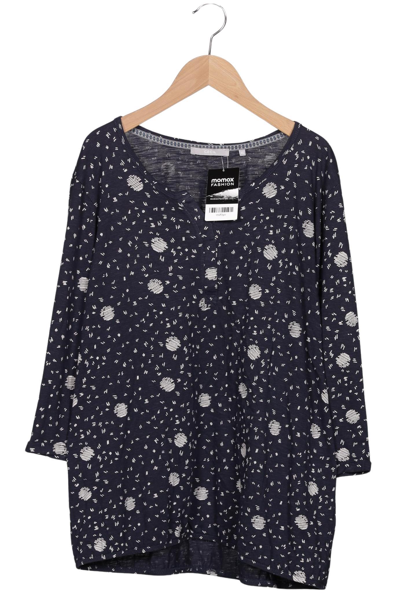 

Cecil Damen Langarmshirt, marineblau, Gr. 44