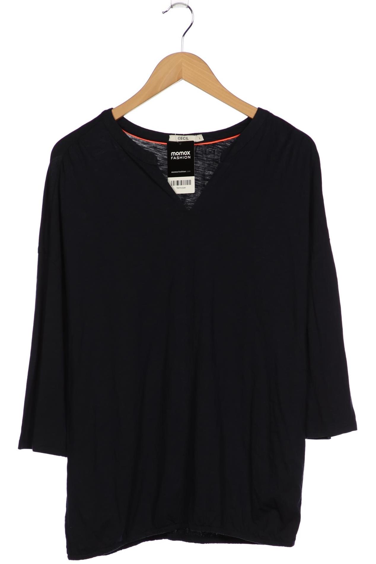 

Cecil Damen Langarmshirt, marineblau, Gr. 42