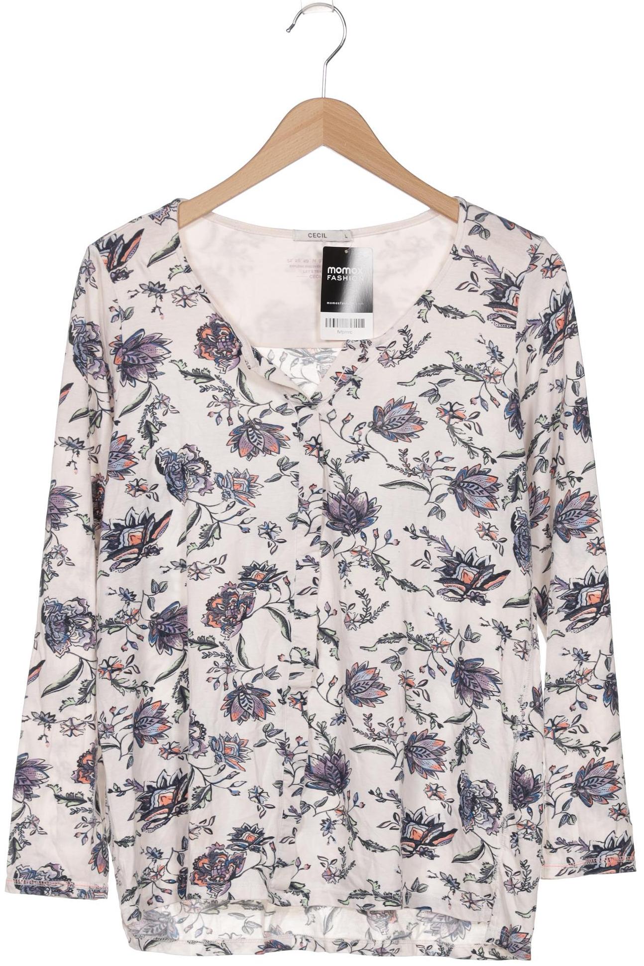 

Cecil Damen Langarmshirt, weiß, Gr. 42
