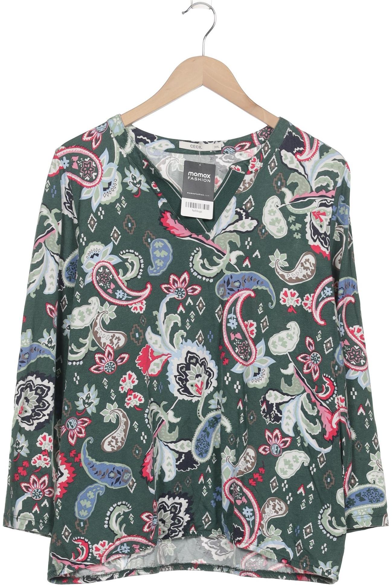 

Cecil Damen Langarmshirt, grün, Gr. 46