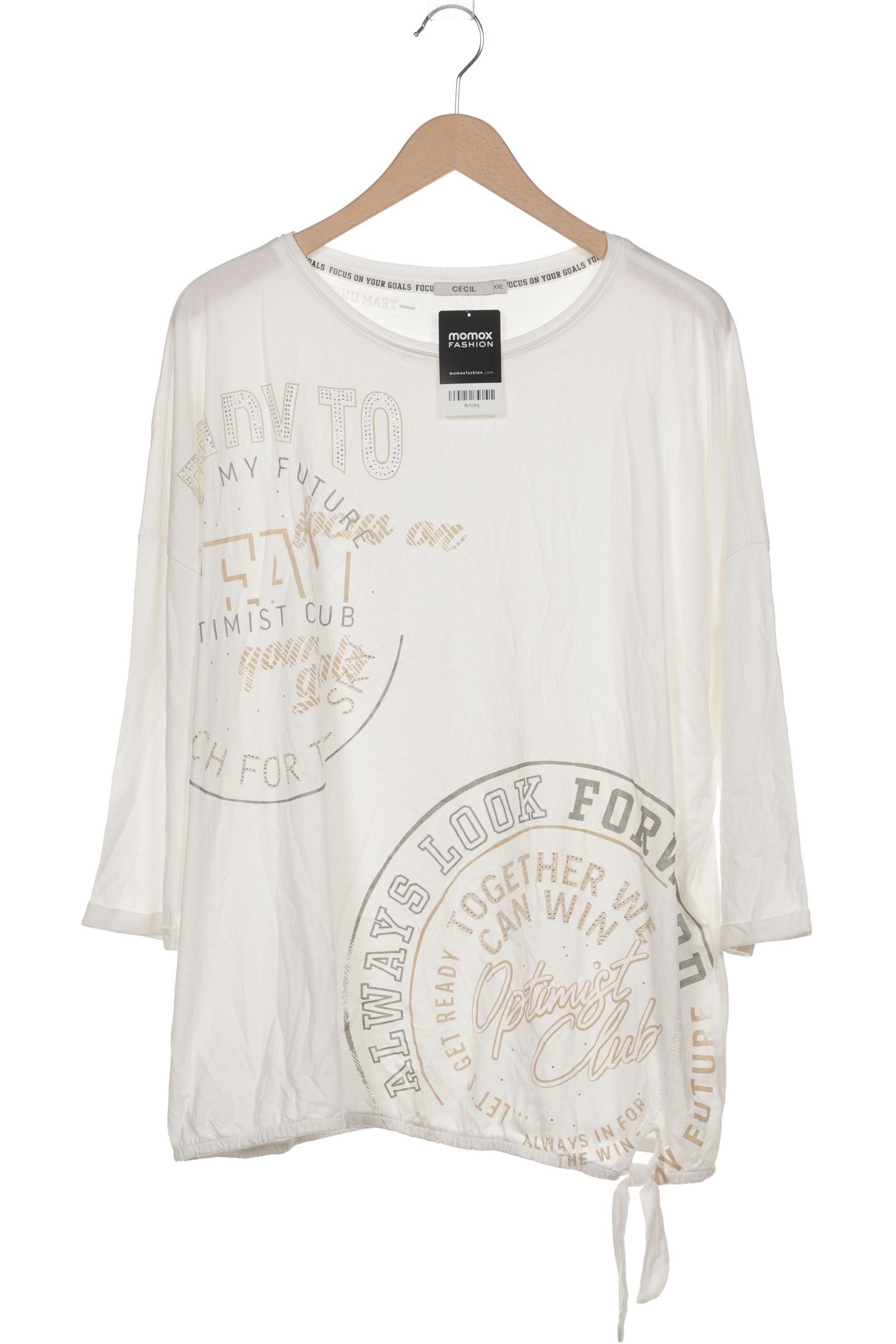 

Cecil Damen Langarmshirt, weiß, Gr. 46