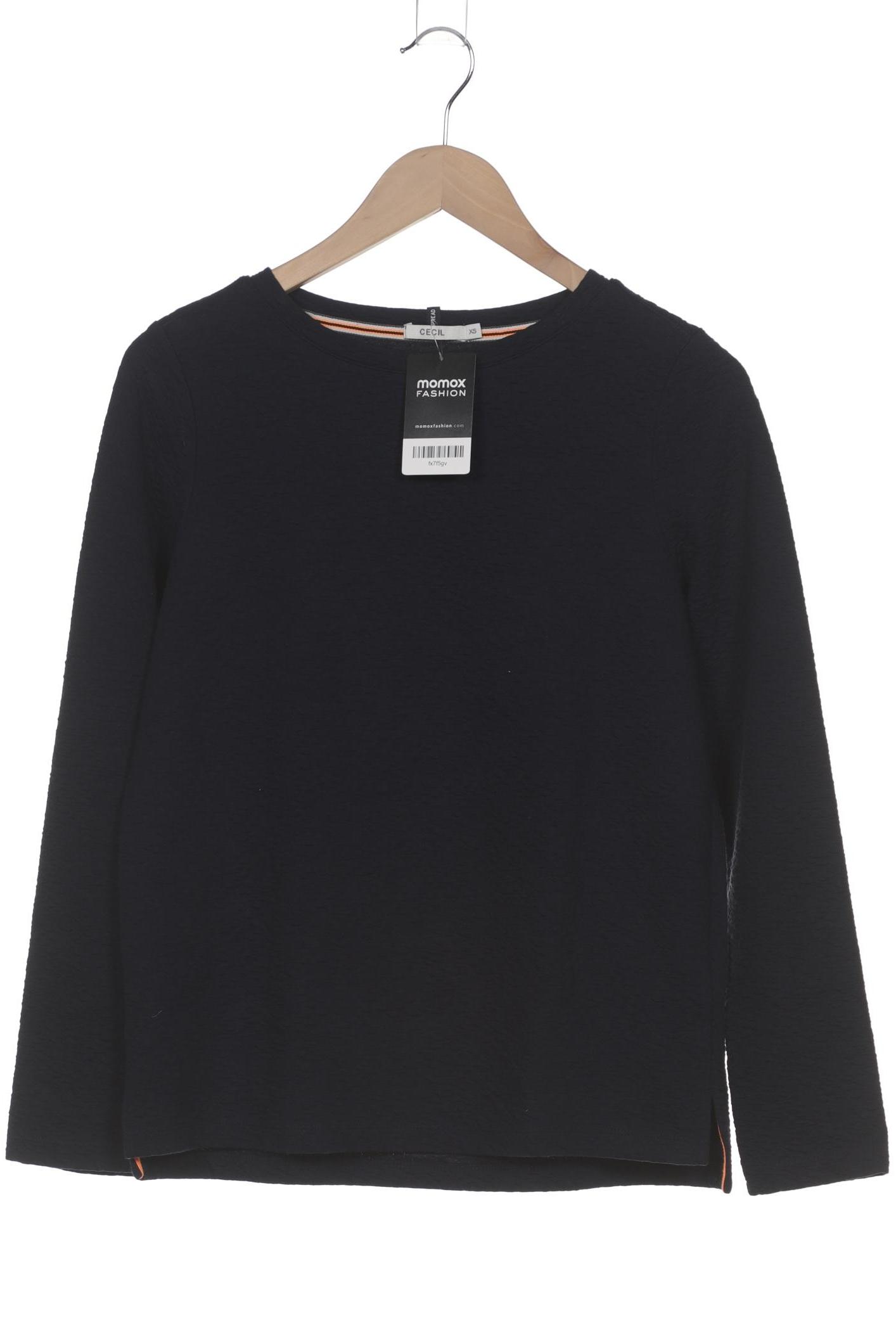 

Cecil Damen Langarmshirt, marineblau, Gr. 34