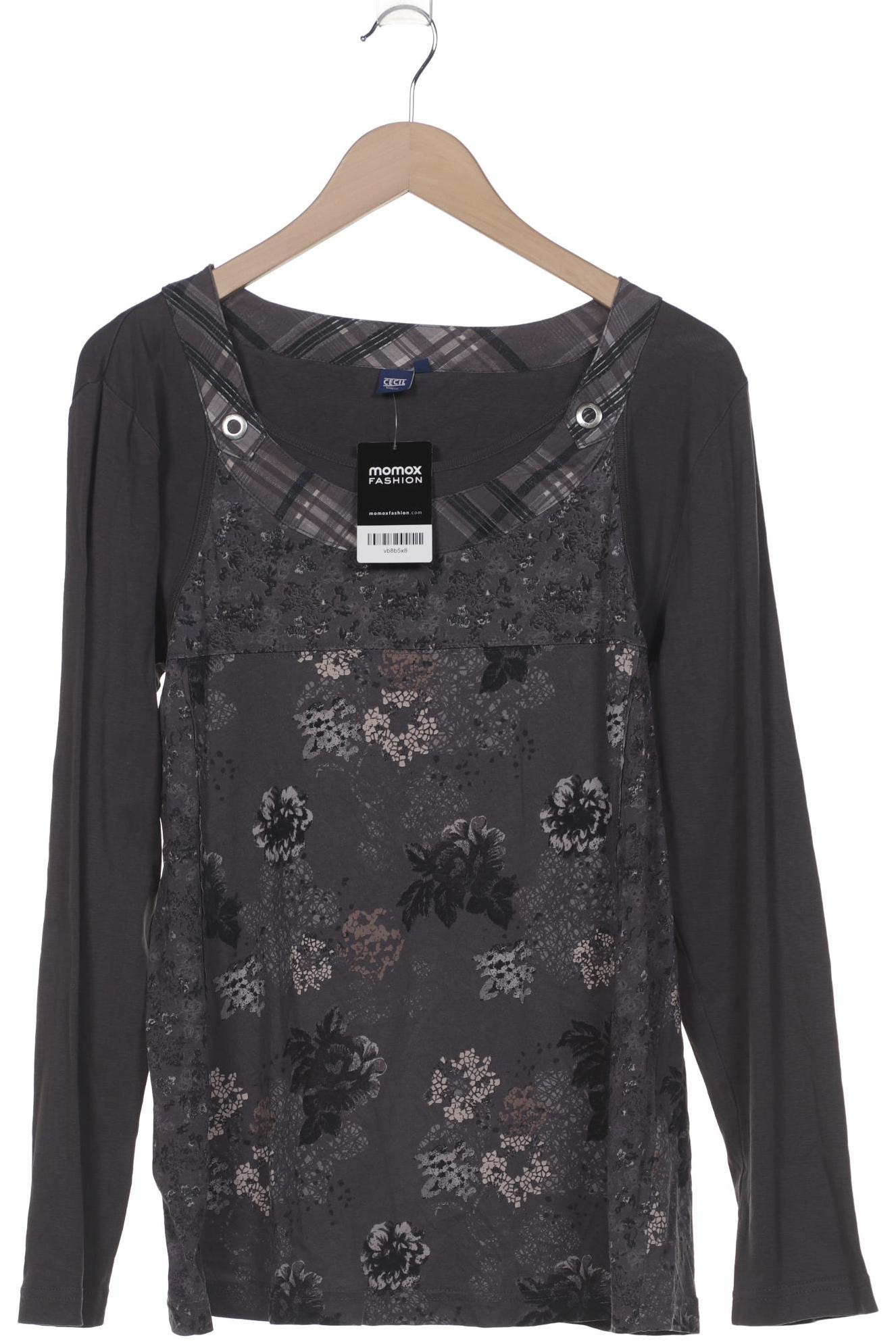 

Cecil Damen Langarmshirt, grau, Gr. 46