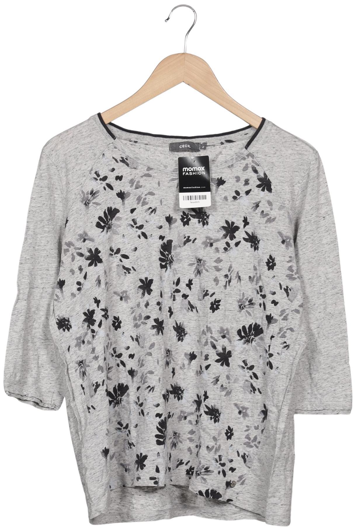 

Cecil Damen Langarmshirt, grau, Gr. 42