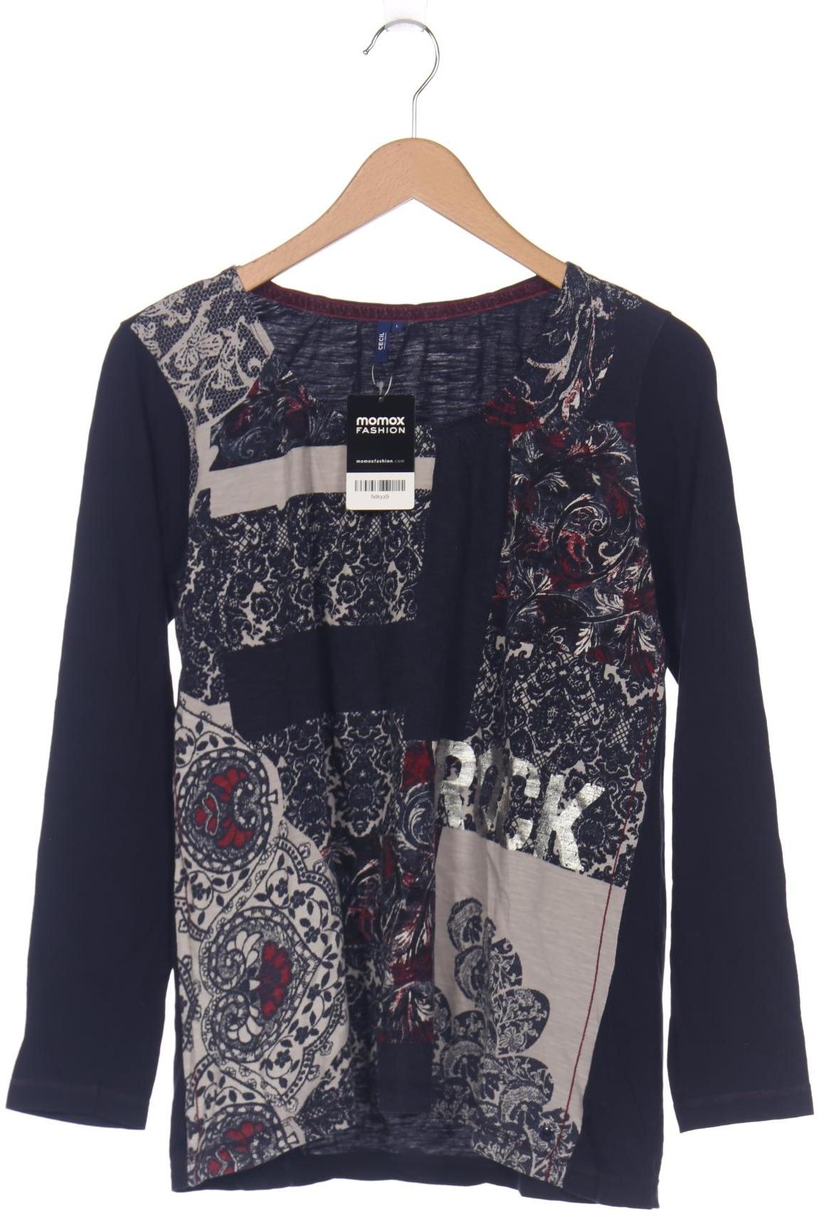 

Cecil Damen Langarmshirt, marineblau, Gr. 42