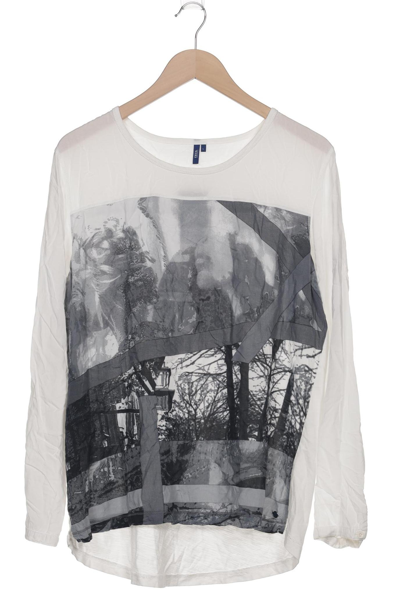 

Cecil Damen Langarmshirt, grau, Gr. 42