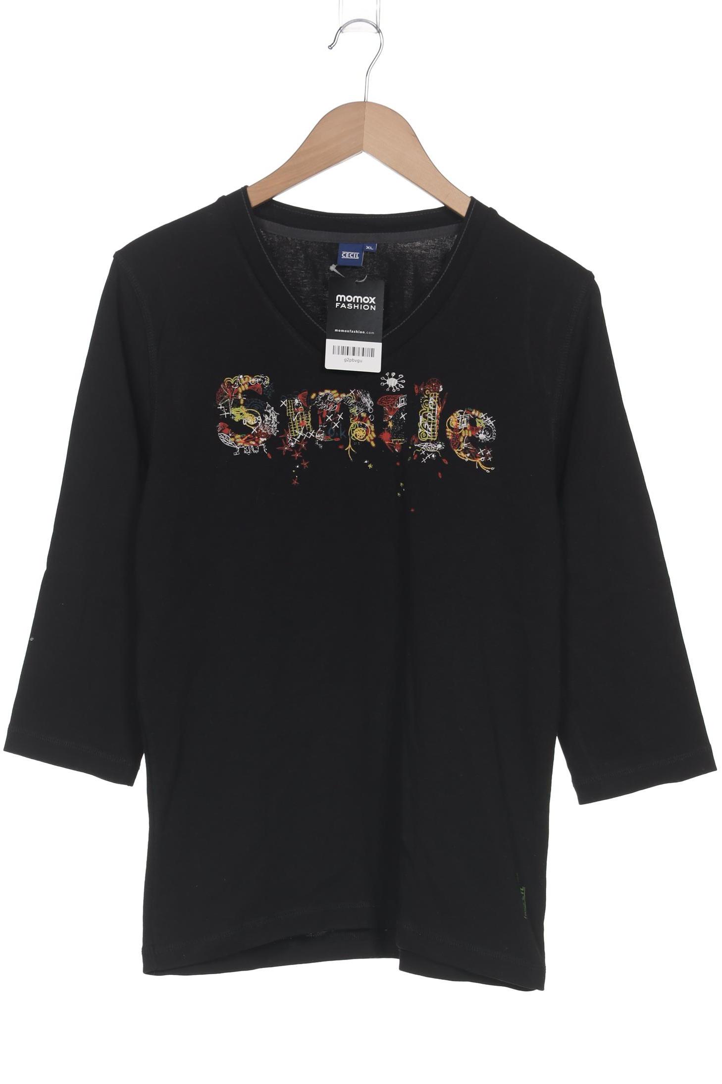 

Cecil Damen Langarmshirt, schwarz, Gr. 44
