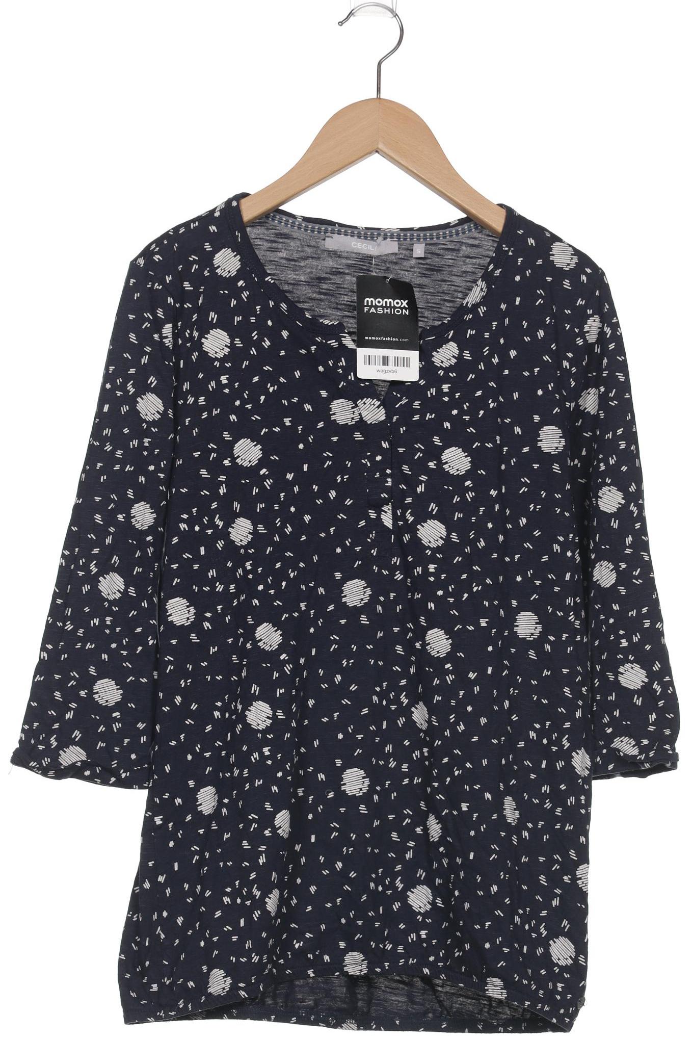

Cecil Damen Langarmshirt, marineblau, Gr. 36