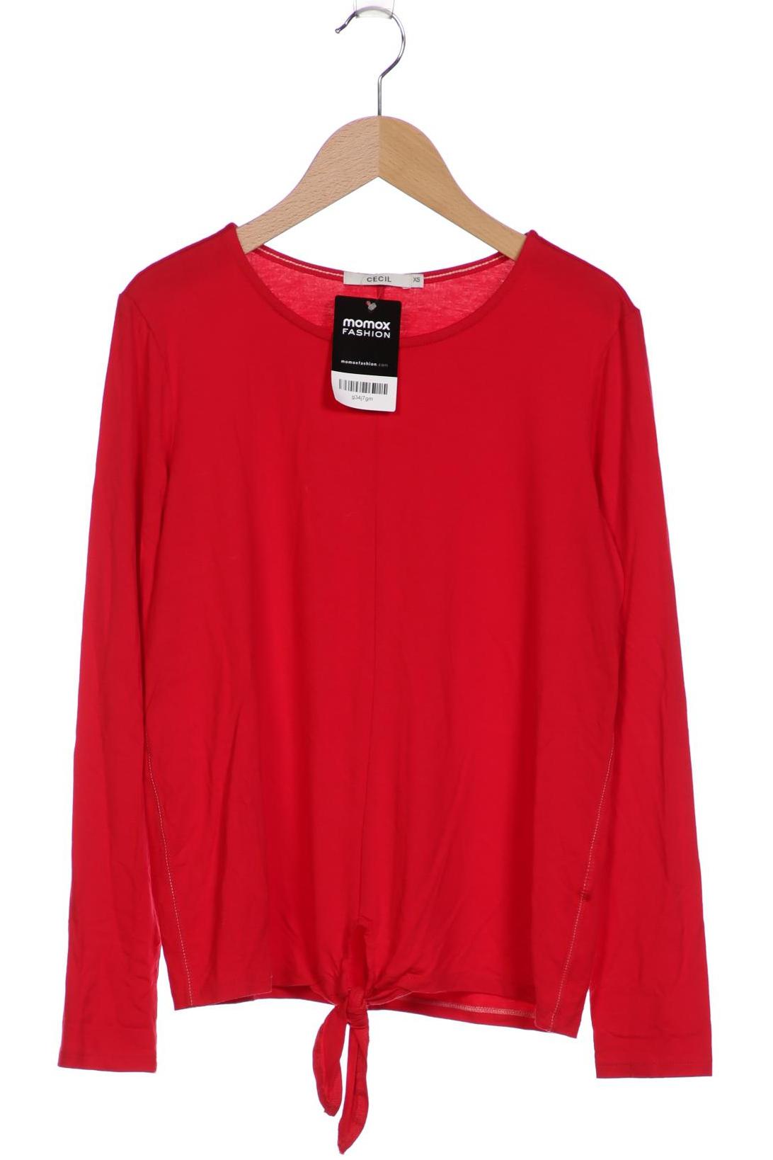 

Cecil Damen Langarmshirt, rot, Gr. 34