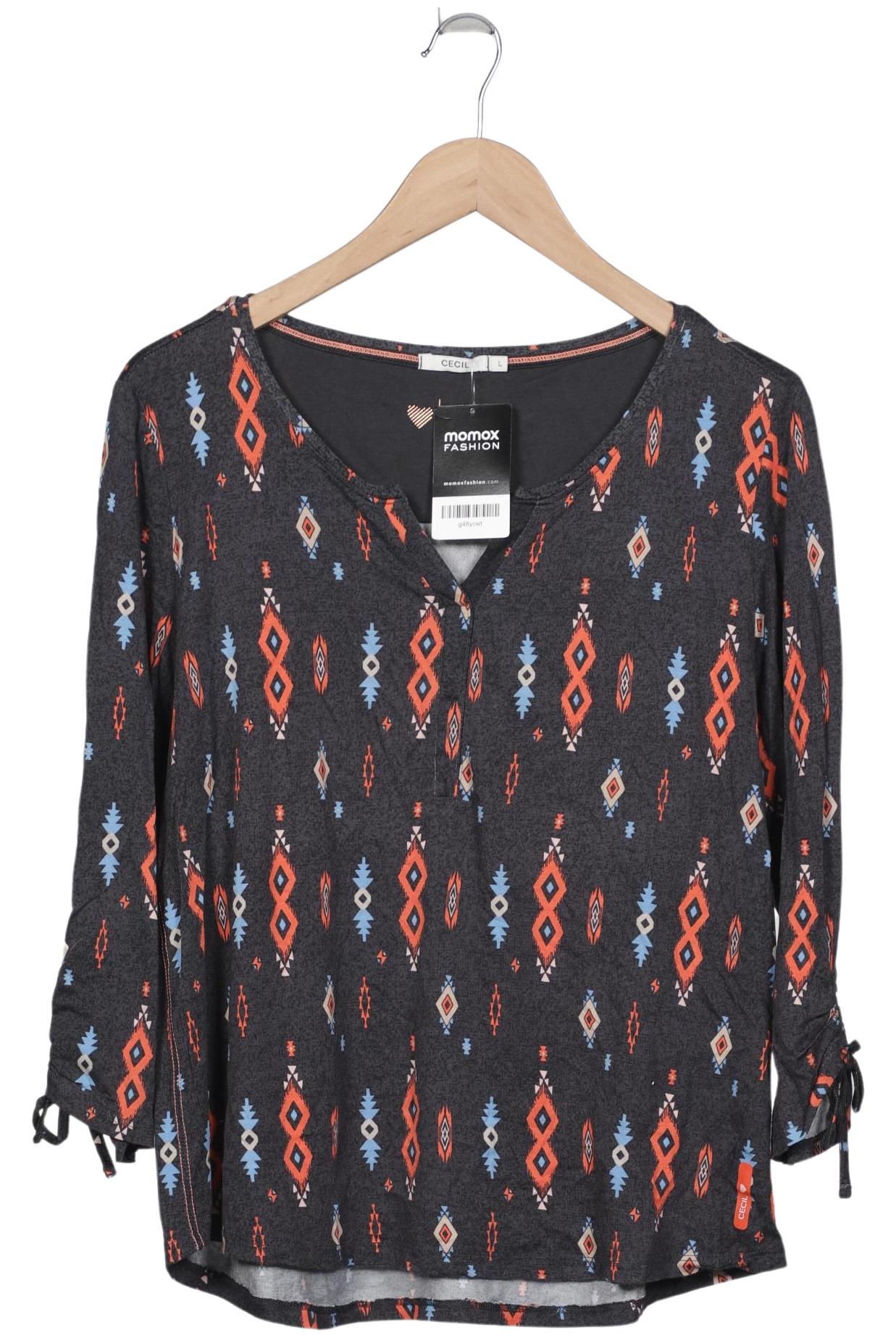 

Cecil Damen Langarmshirt, grau, Gr. 42