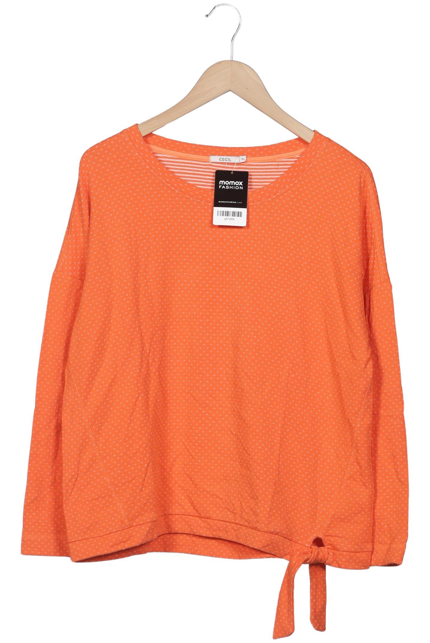 

Cecil Damen Langarmshirt, orange, Gr. 38