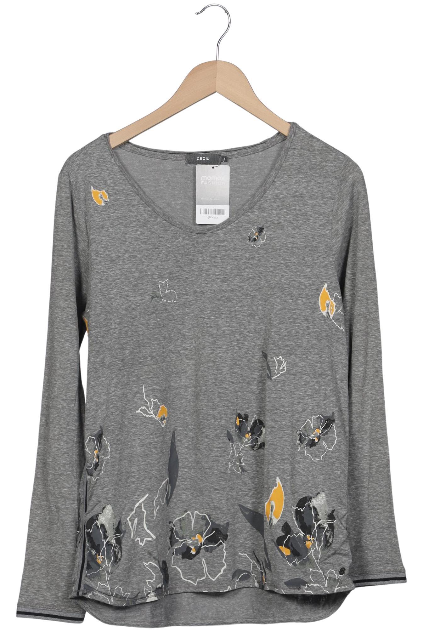 

Cecil Damen Langarmshirt, grau, Gr. 42