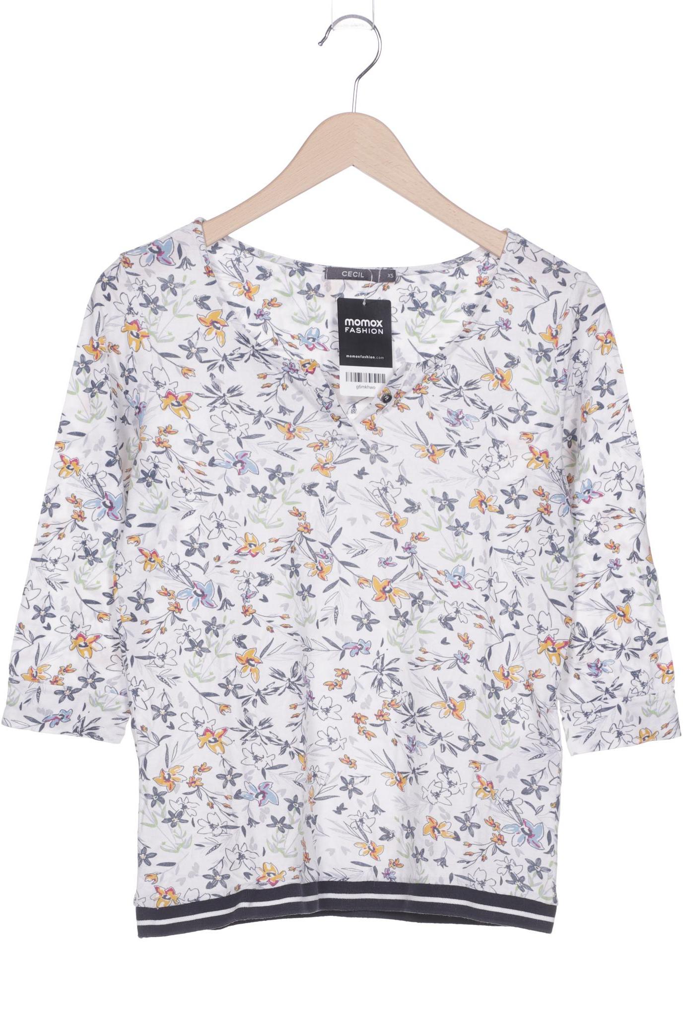 

Cecil Damen Langarmshirt, weiß, Gr. 34