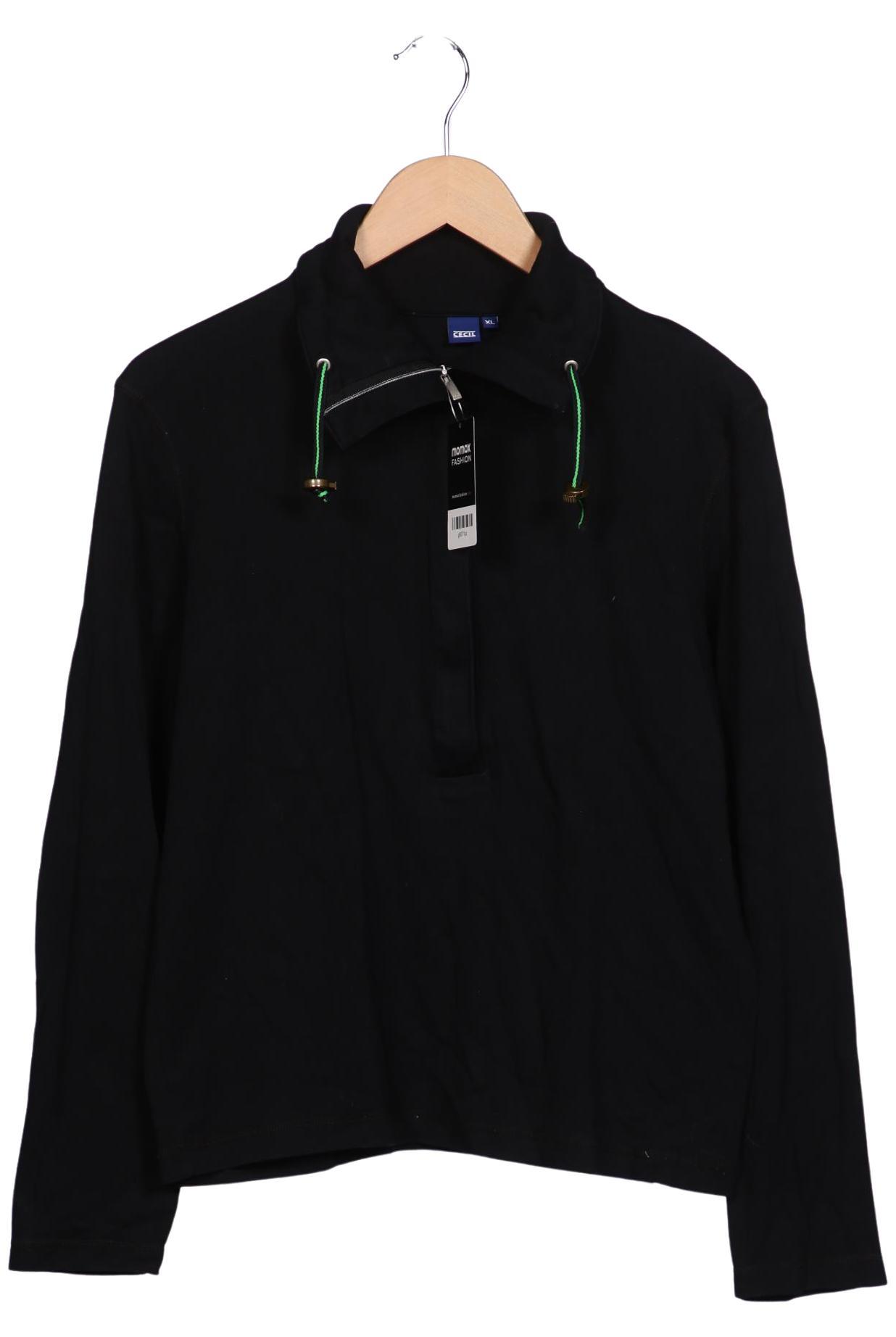 

Cecil Damen Langarmshirt, schwarz, Gr. 44