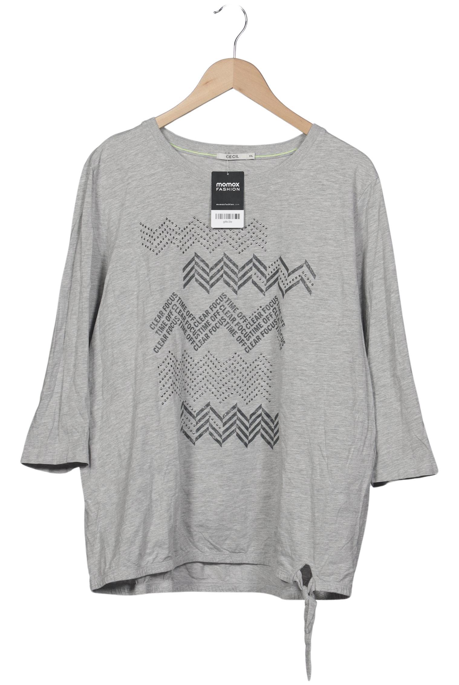 

Cecil Damen Langarmshirt, grau, Gr. 46