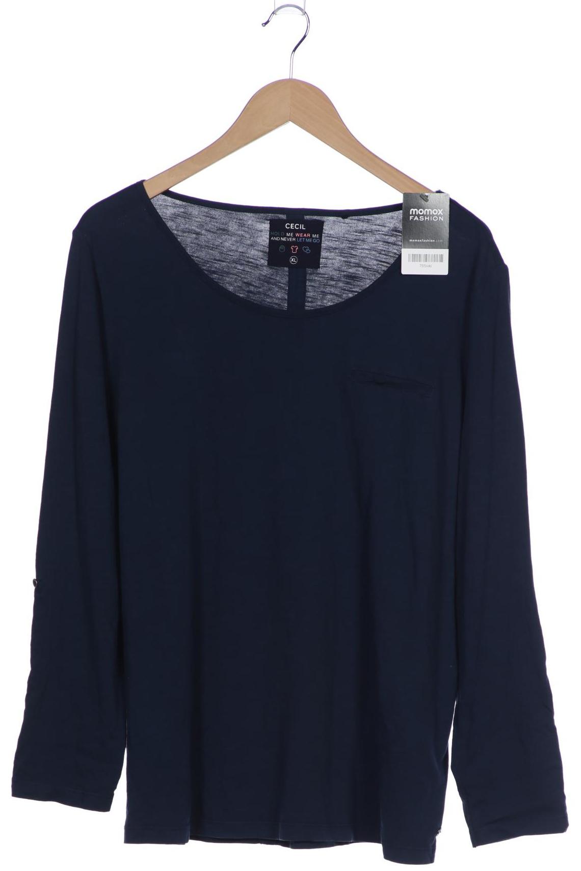 

Cecil Damen Langarmshirt, marineblau, Gr. 44