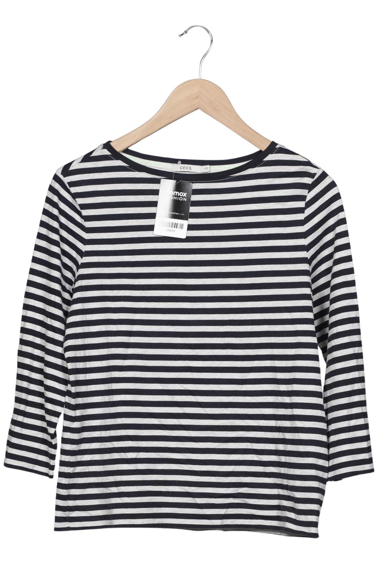 

Cecil Damen Langarmshirt, marineblau, Gr. 34