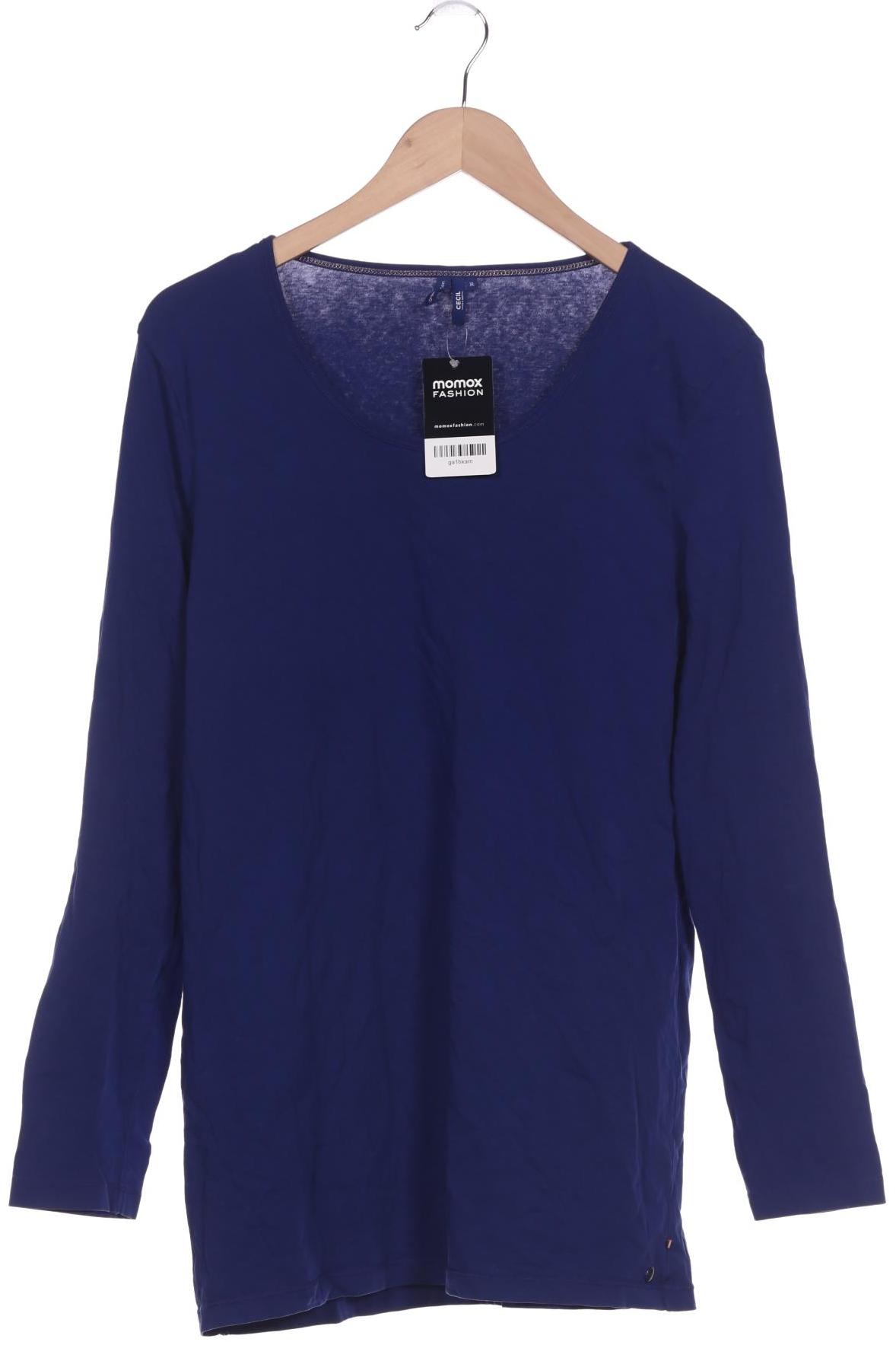 

Cecil Damen Langarmshirt, blau, Gr. 44