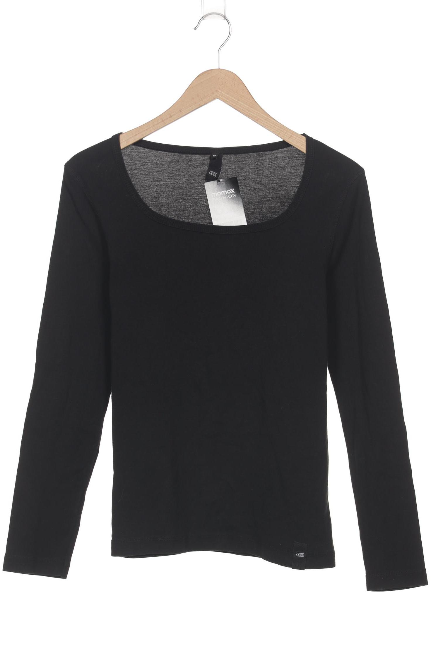 

Cecil Damen Langarmshirt, schwarz, Gr. 38
