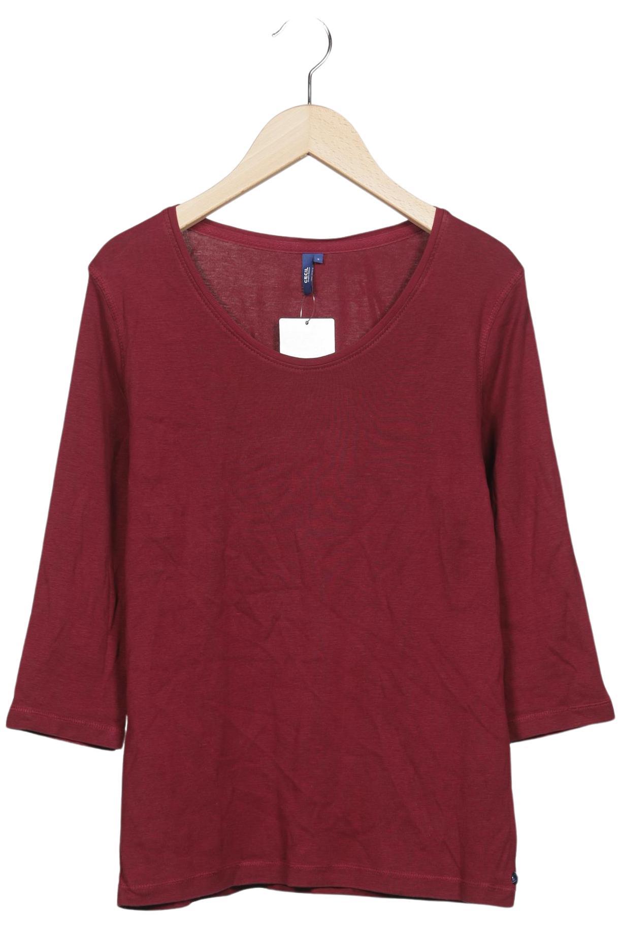 

Cecil Damen Langarmshirt, rot, Gr. 36