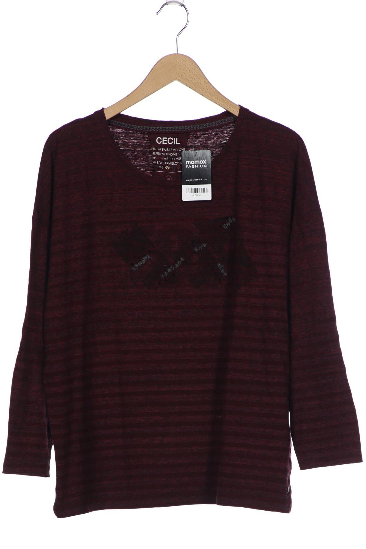 

Cecil Damen Langarmshirt, bordeaux, Gr. 44