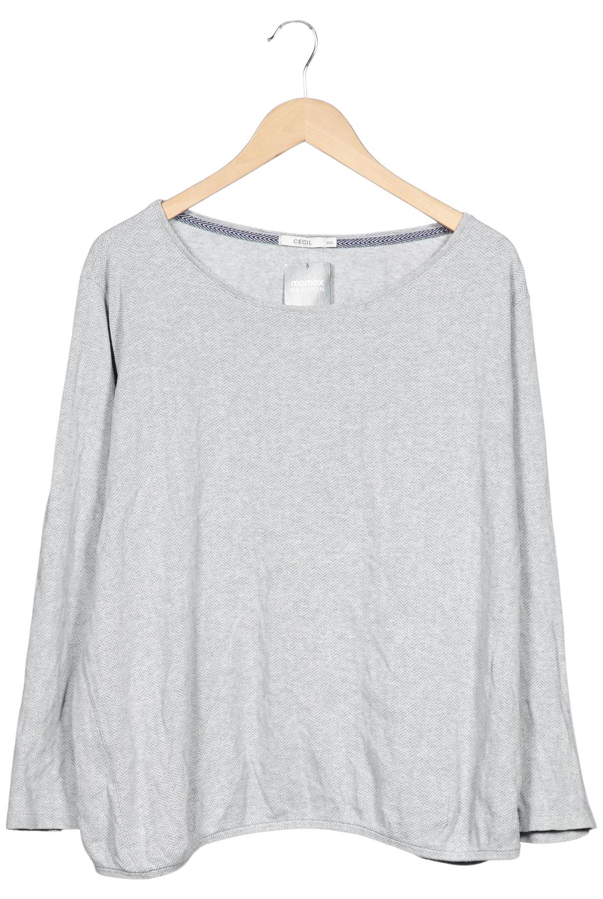 

Cecil Damen Langarmshirt, grau, Gr. 46