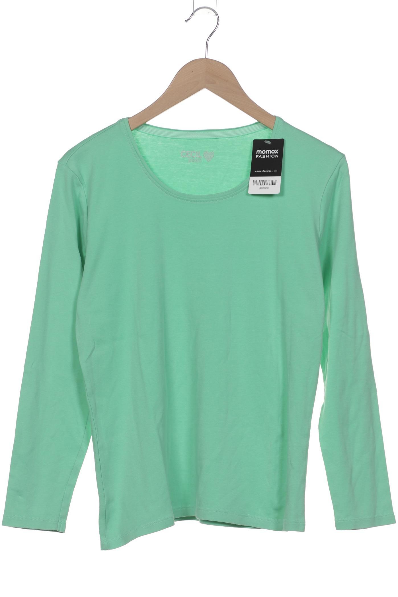 

Cecil Damen Langarmshirt, hellgrün, Gr. 38