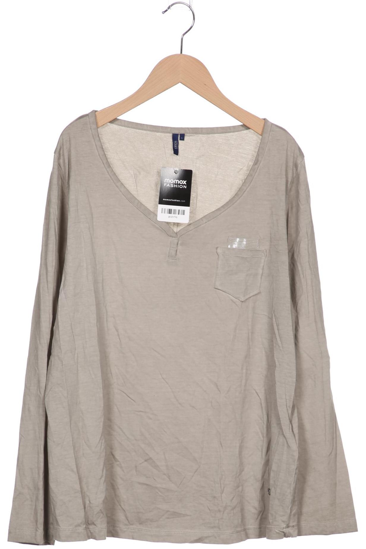 

Cecil Damen Langarmshirt, beige, Gr. 42