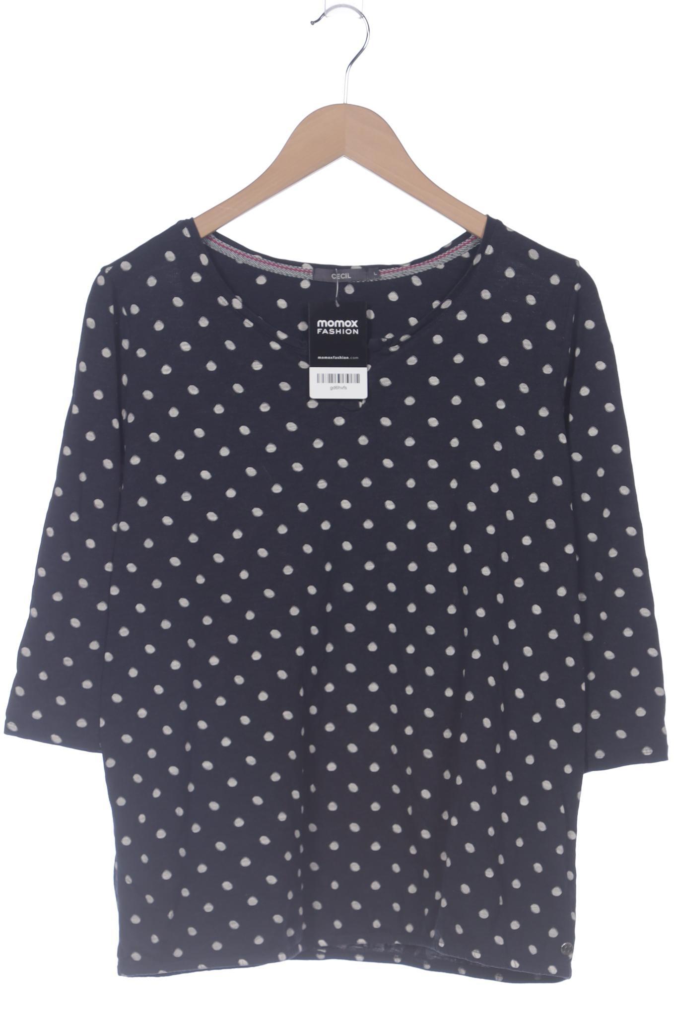 

Cecil Damen Langarmshirt, marineblau, Gr. 42