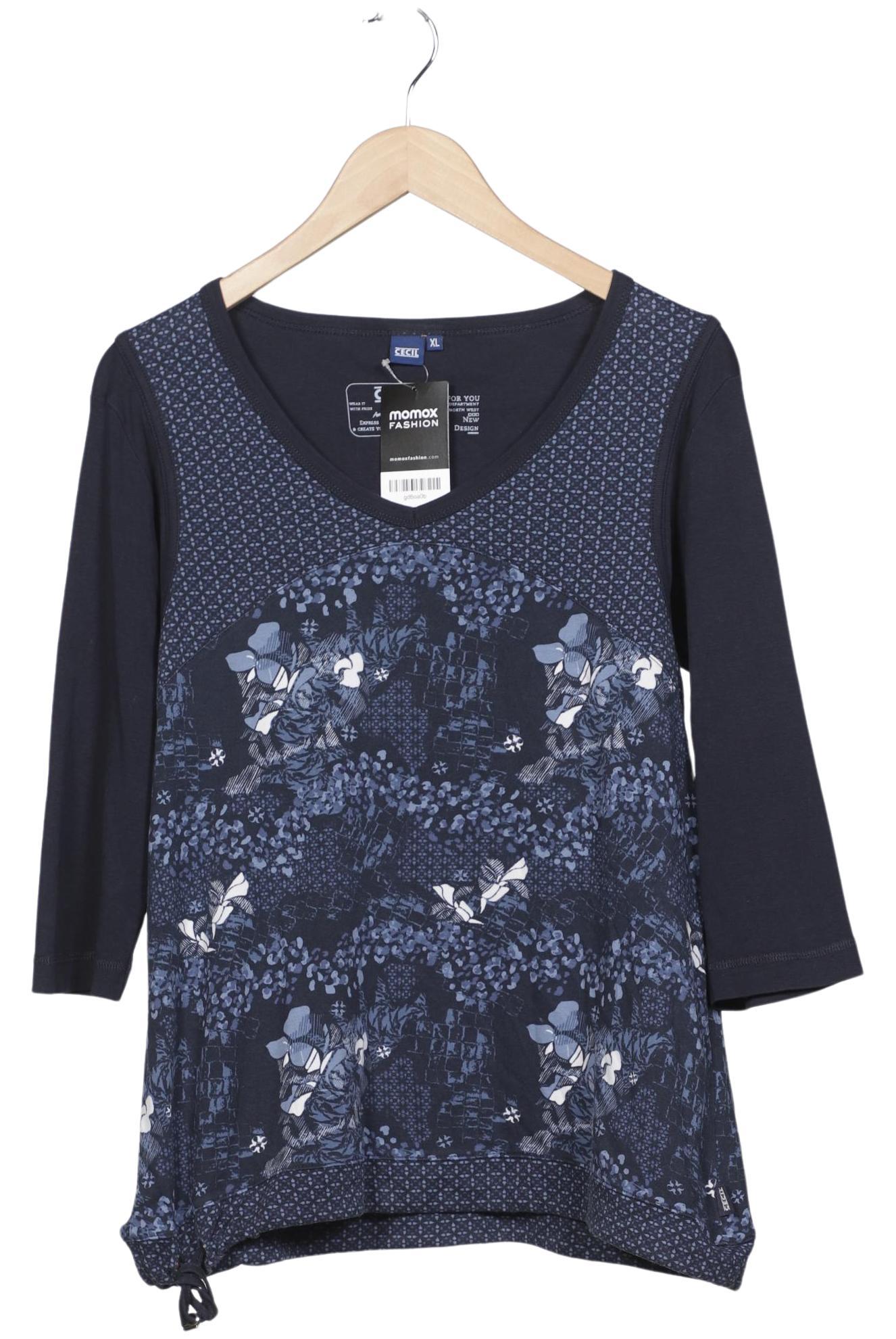 

Cecil Damen Langarmshirt, marineblau, Gr. 44