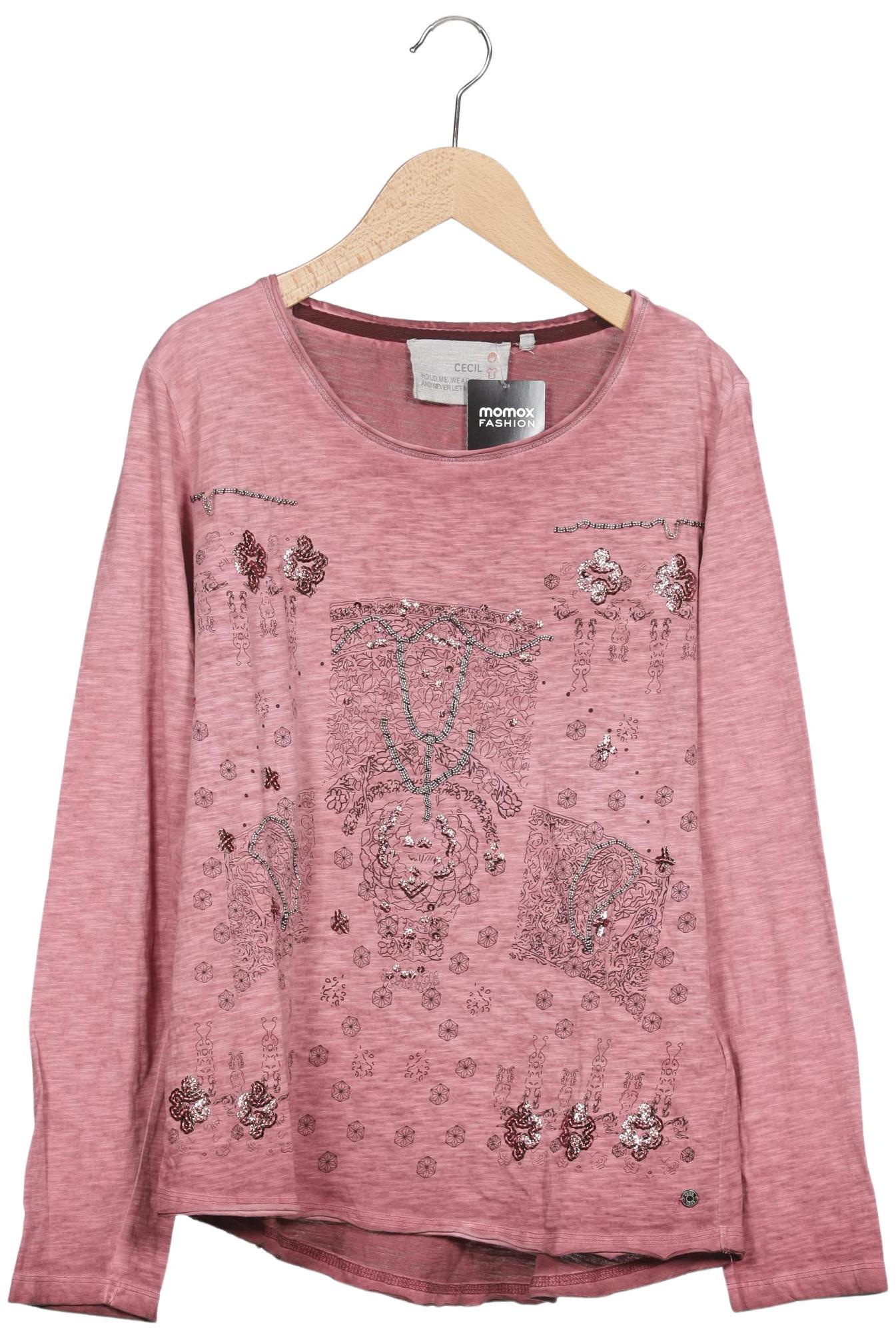 

Cecil Damen Langarmshirt, pink, Gr. 38