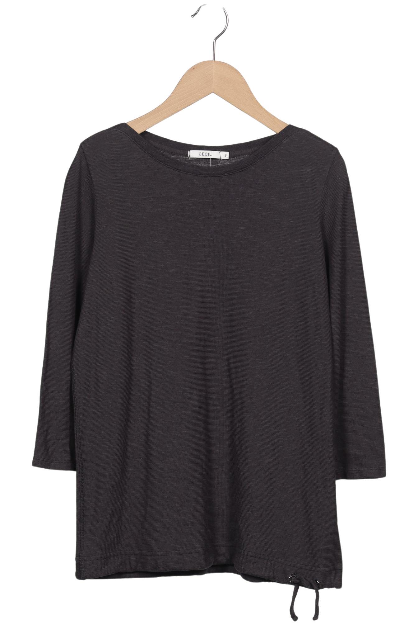 

Cecil Damen Langarmshirt, grau, Gr. 36