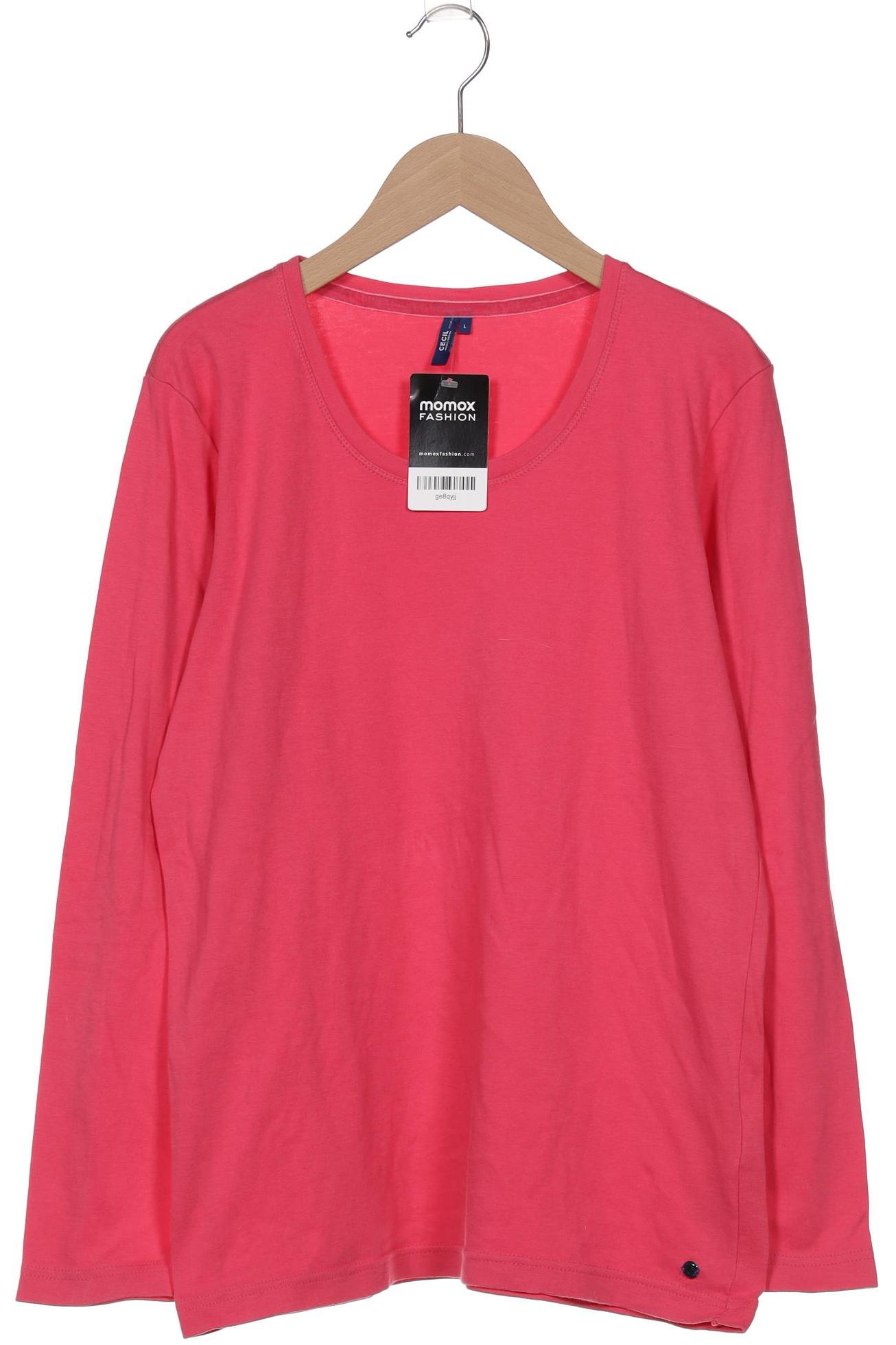 

Cecil Damen Langarmshirt, pink, Gr. 42