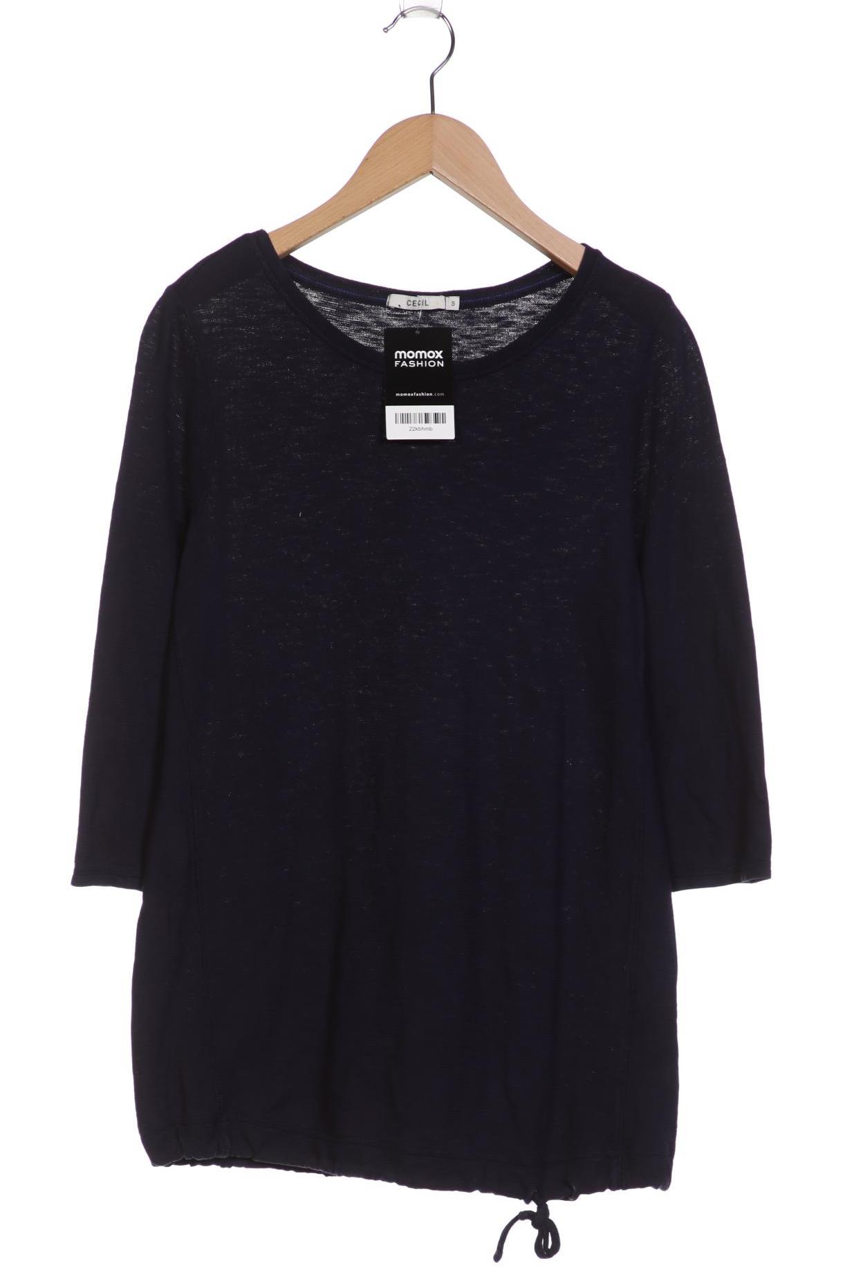 

Cecil Damen Langarmshirt, marineblau, Gr. 36
