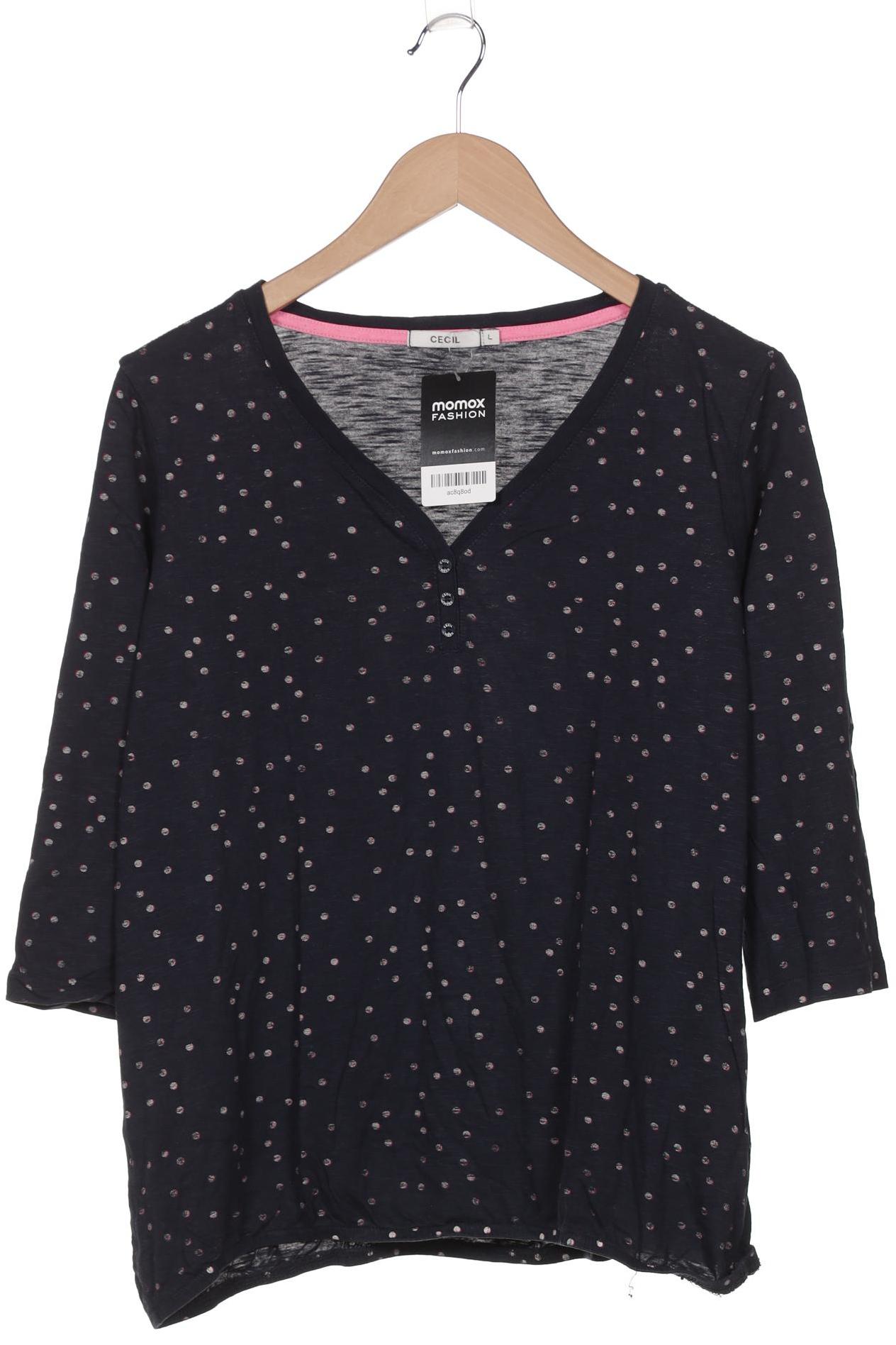 

Cecil Damen Langarmshirt, marineblau, Gr. 42