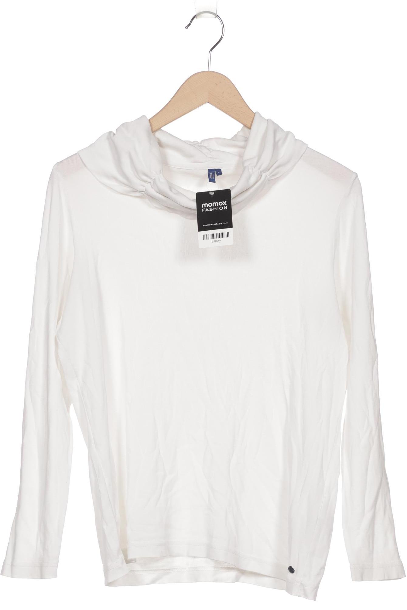 

Cecil Damen Langarmshirt, weiß, Gr. 42