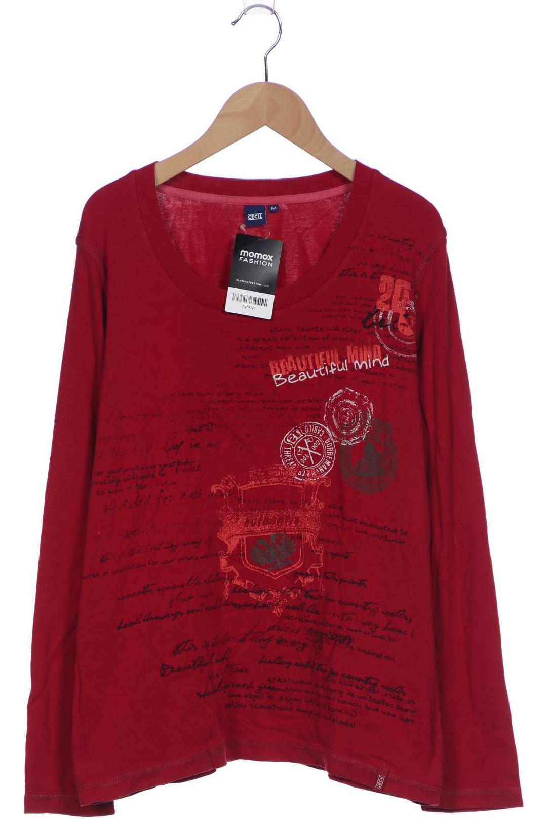 

Cecil Damen Langarmshirt, rot, Gr. 38