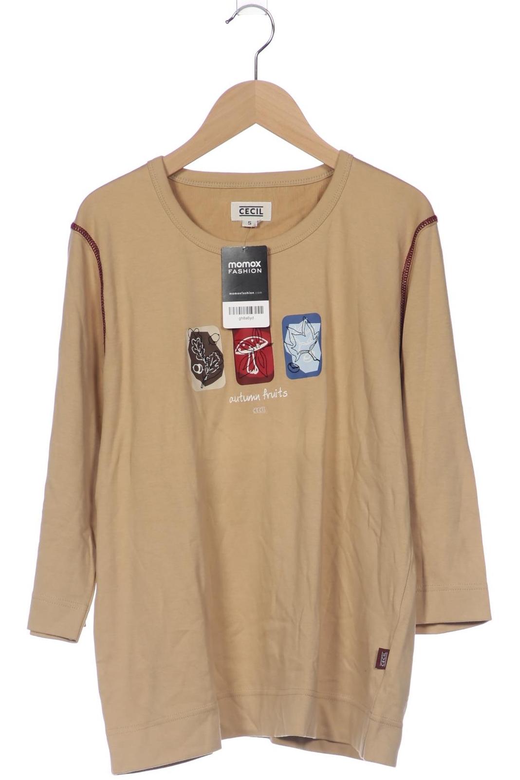 

Cecil Damen Langarmshirt, beige, Gr. 36