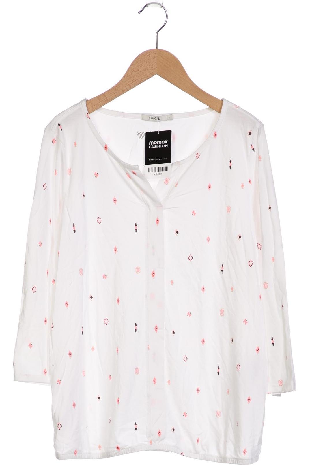 

Cecil Damen Langarmshirt, weiß, Gr. 42