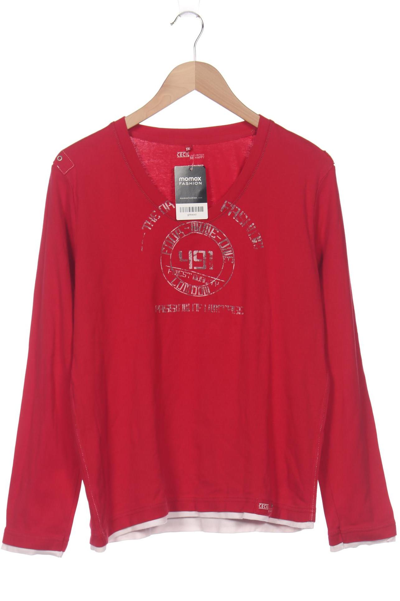 

Cecil Damen Langarmshirt, rot, Gr. 46