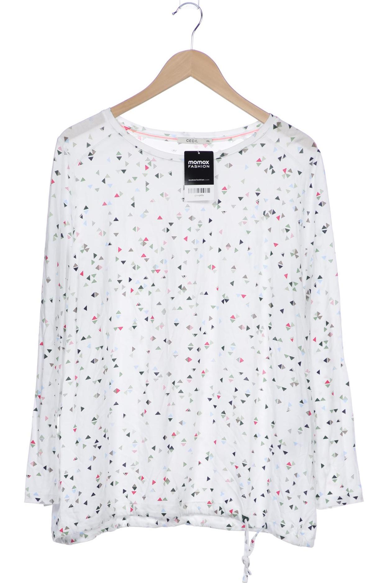 

Cecil Damen Langarmshirt, weiß, Gr. 46