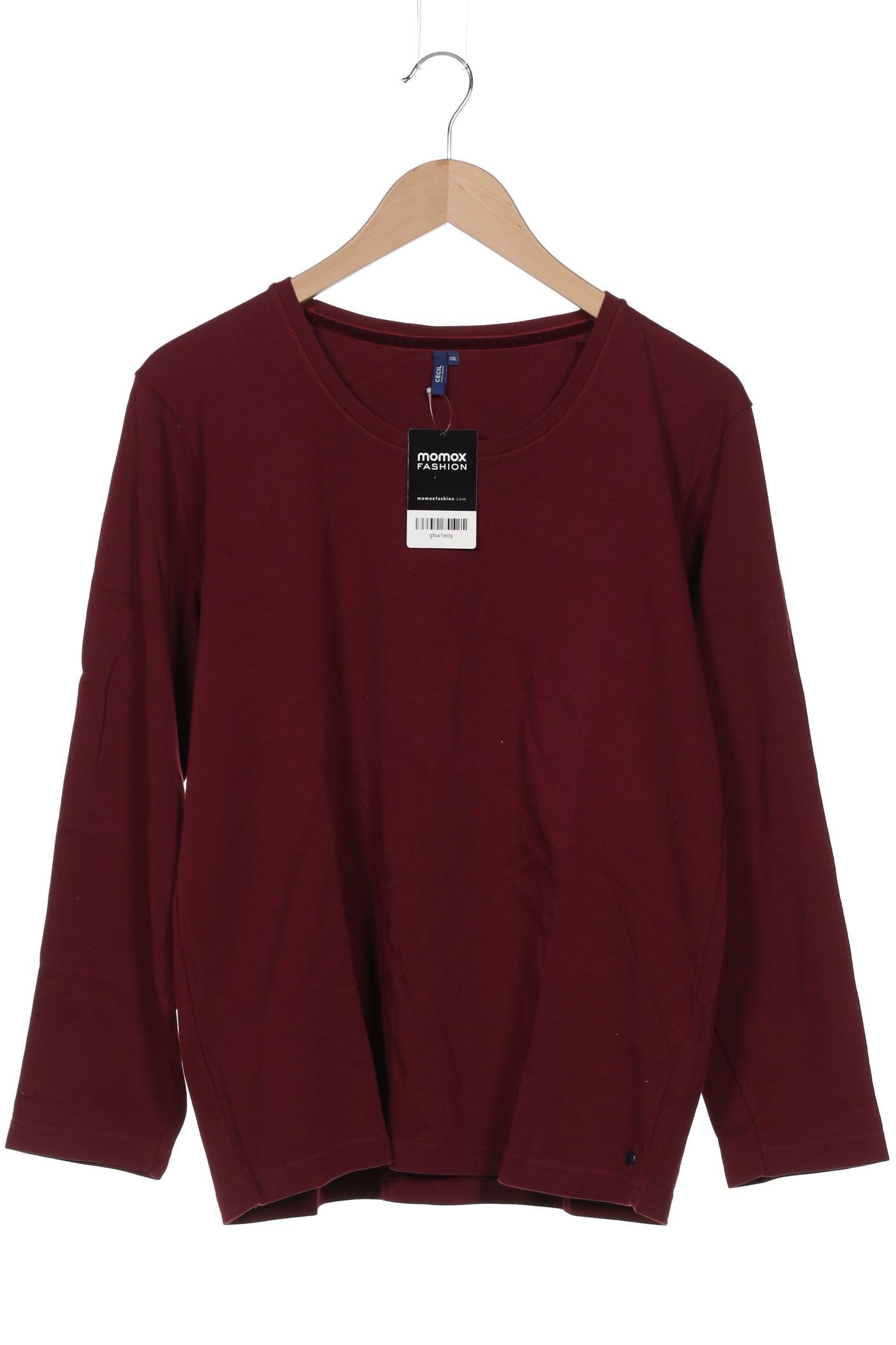 

Cecil Damen Langarmshirt, bordeaux, Gr. 46