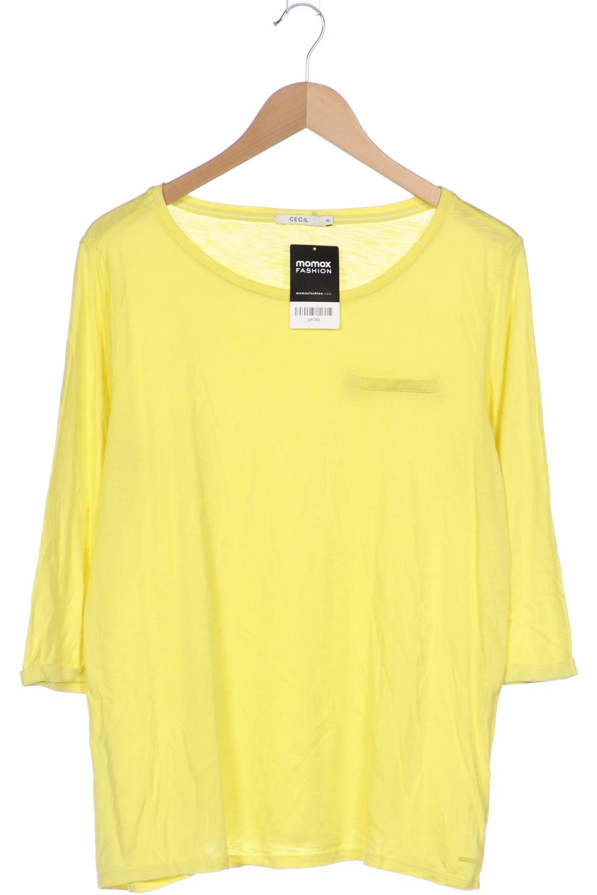 

Cecil Damen Langarmshirt, gelb, Gr. 44