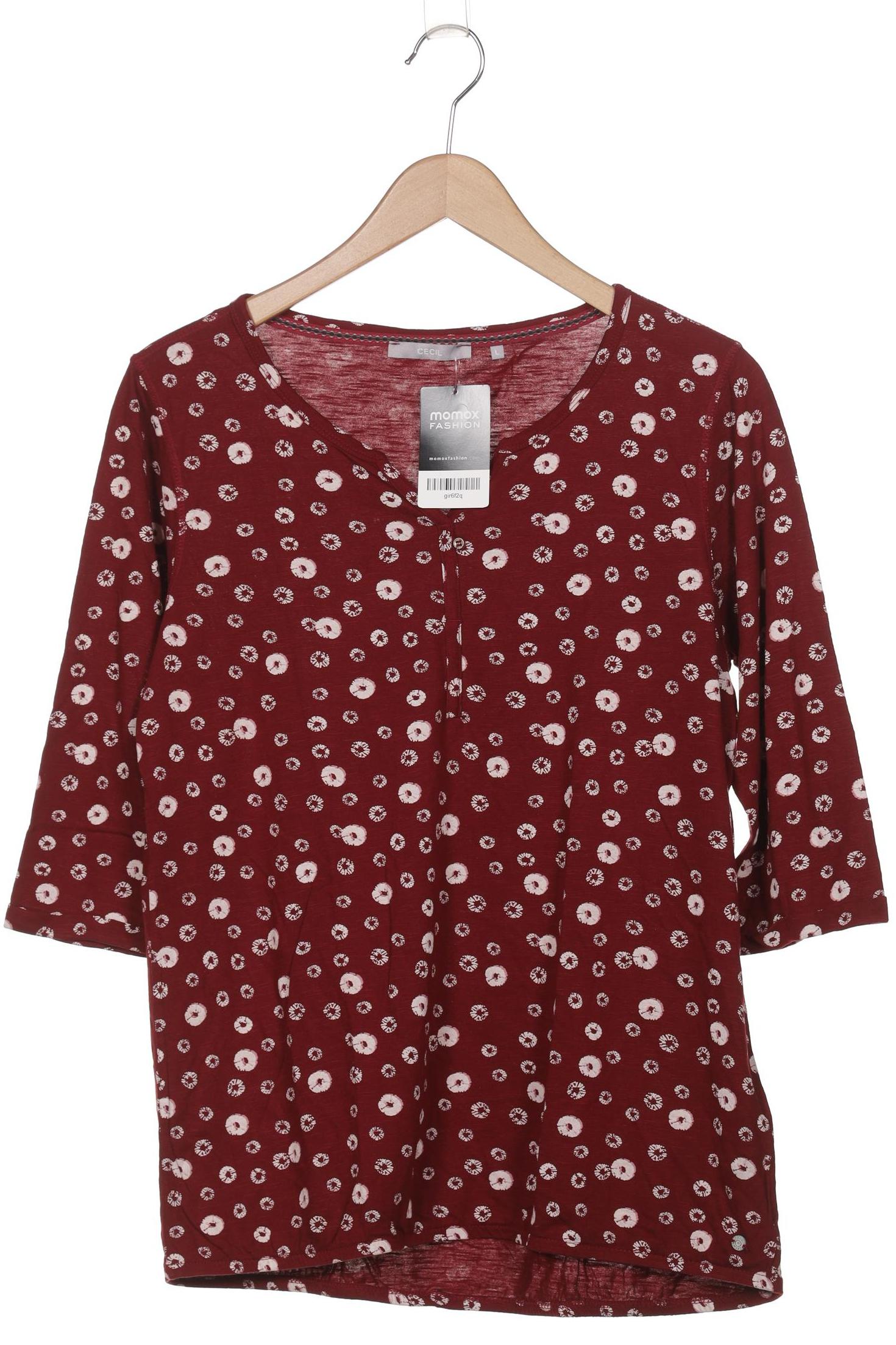 

Cecil Damen Langarmshirt, bordeaux, Gr. 42